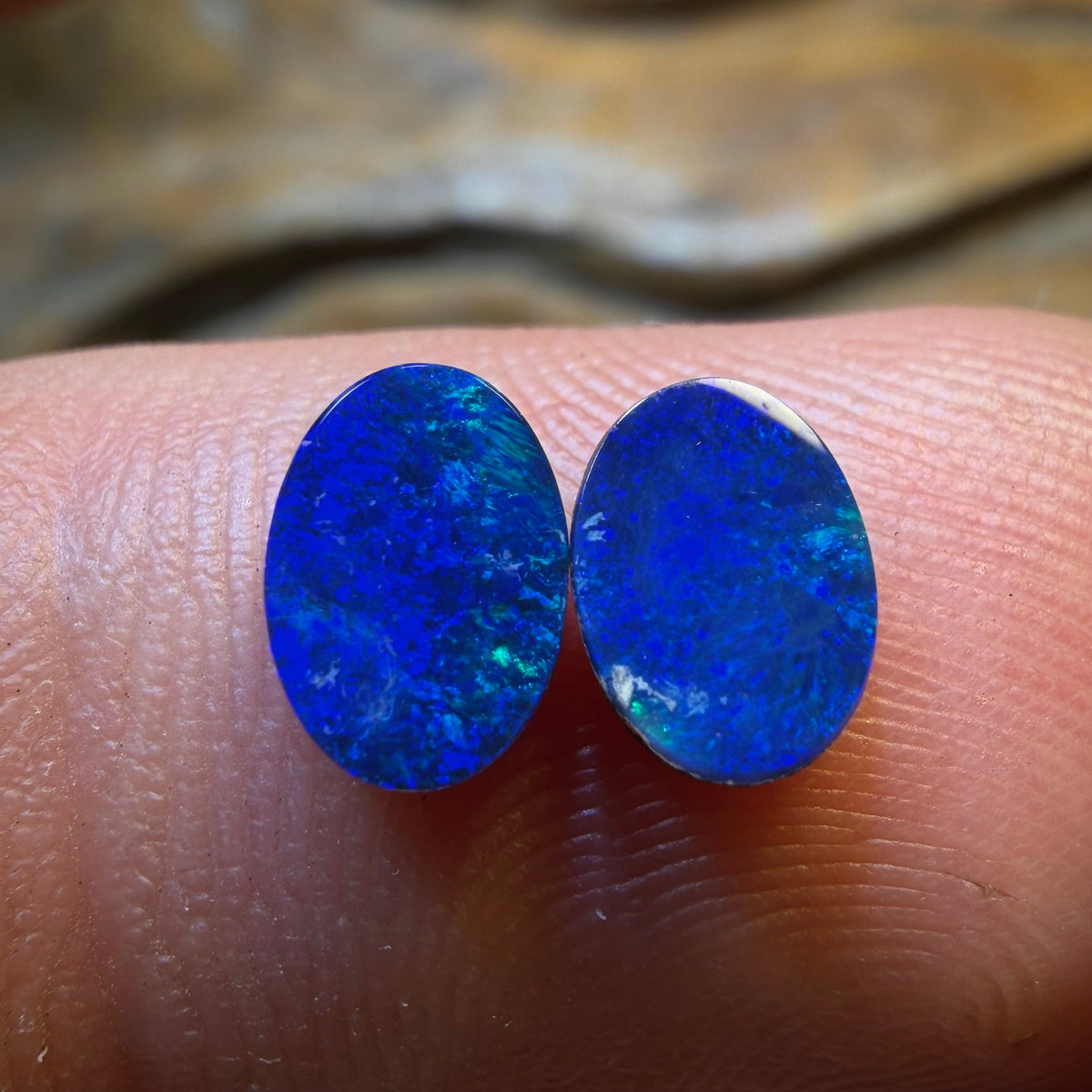 1.15cts - Australian Boulder Opal Doublet Pair