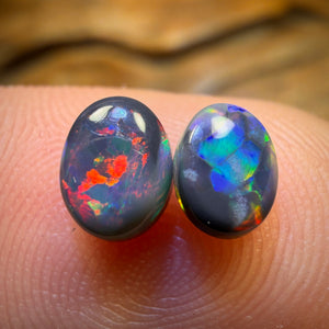 1.15cts - Lightning Ridge Black Opal Pair