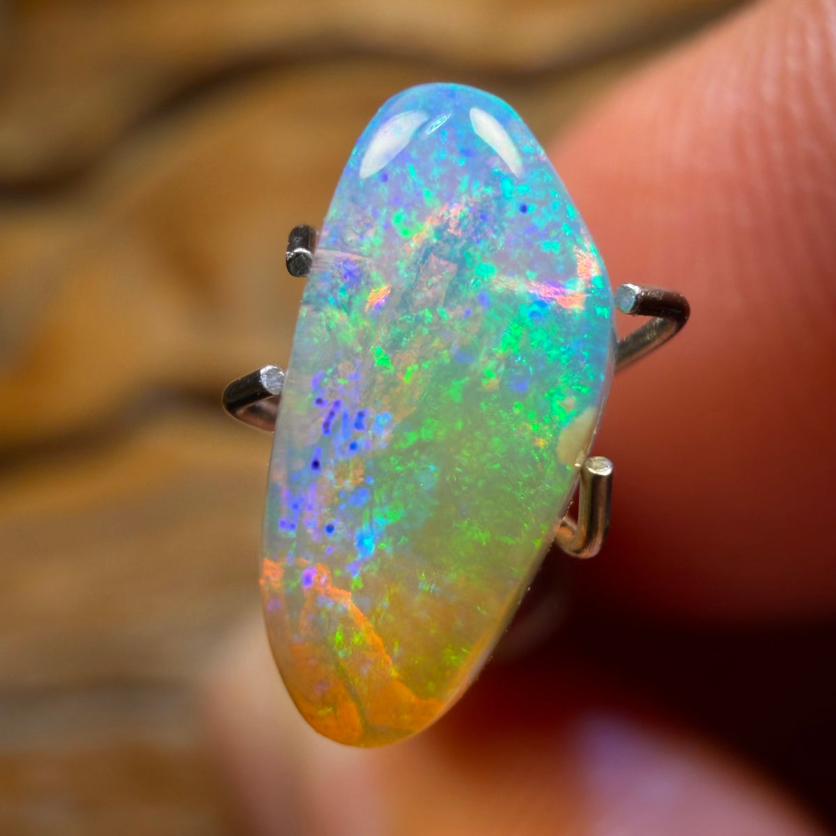 1.1cts - Solid Australian Boulder Pipe Crystal Opal