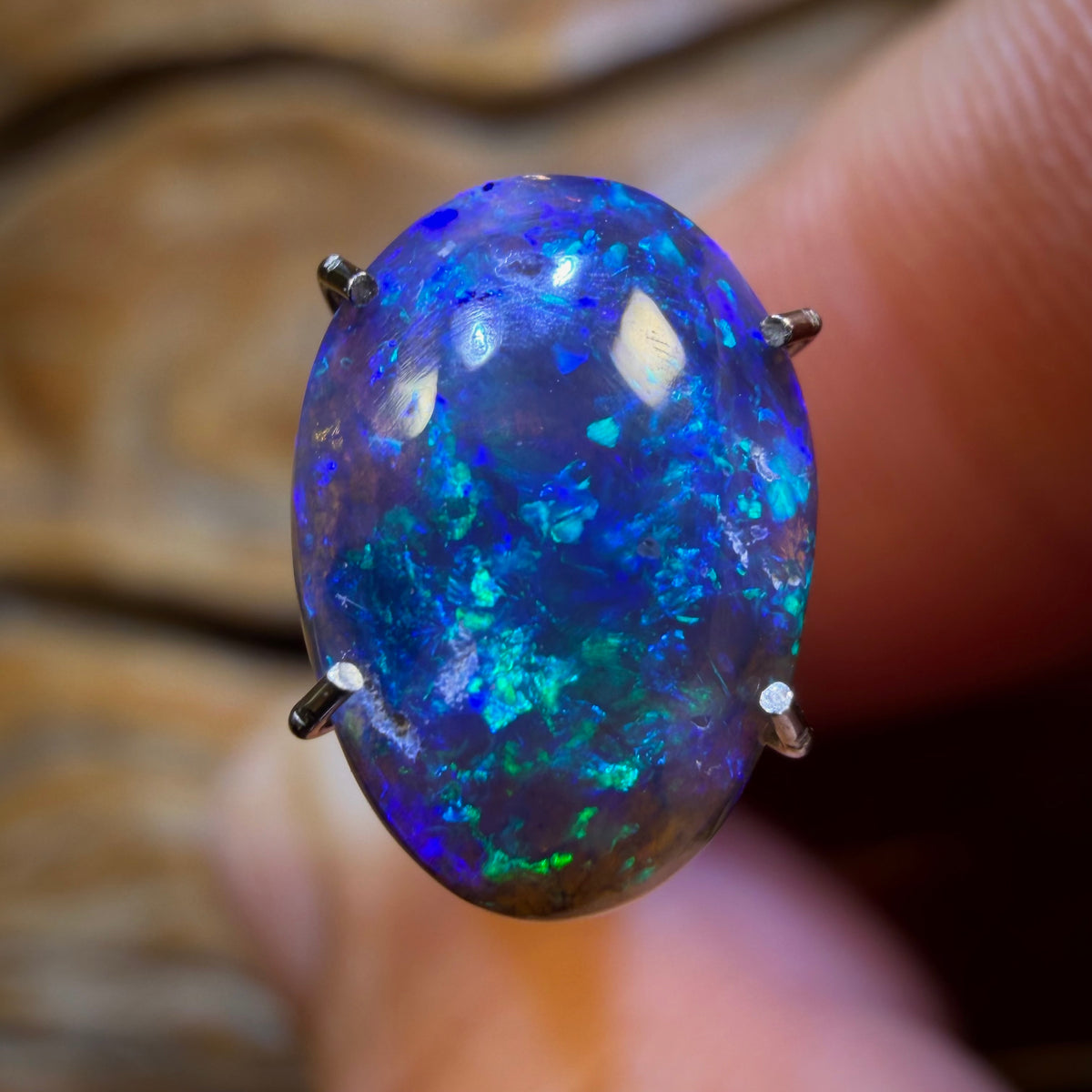 1.35cts - Lightning Ridge Dark Crystal Opal
