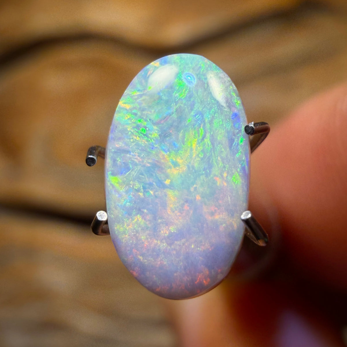 1.7cts - Solid Australian Boulder Pipe Crystal Opal
