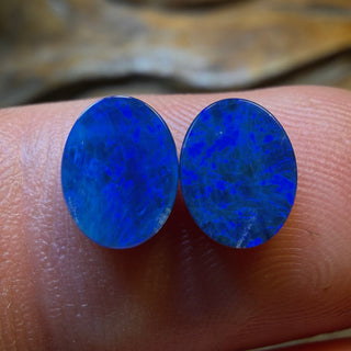 1.8cts - Australian Boulder Opal Doublet Pair