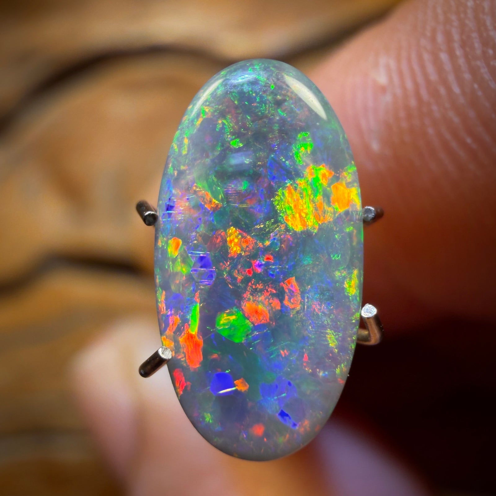 1.94cts - Gem Lightning Ridge Dark Opal