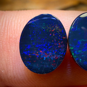 Wild Card! 3.6cts - Australian Boulder Opal Doublet Pair