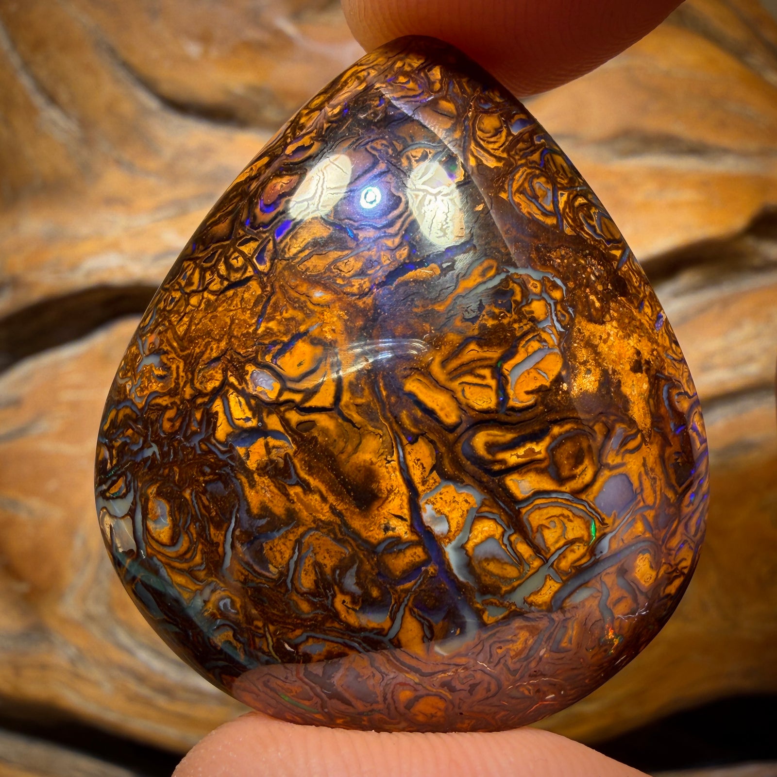 104.5cts - Tribal Yowah Nut Opal. Australian Opal