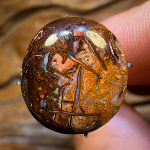 11.2cts - Tribal Yowah Nut Opal. Australian Opal