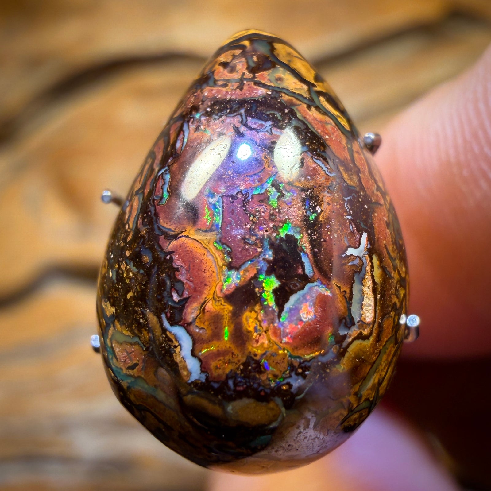 11.8cts - Tribal Queensland Boulder Opal from Yowah