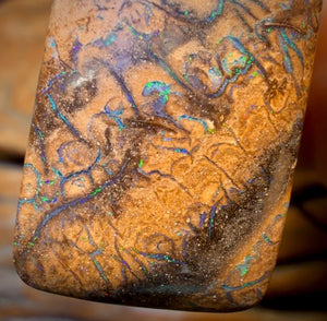 30 x 18mm - Drilled Tribal Queensland Boulder Opal Necklace