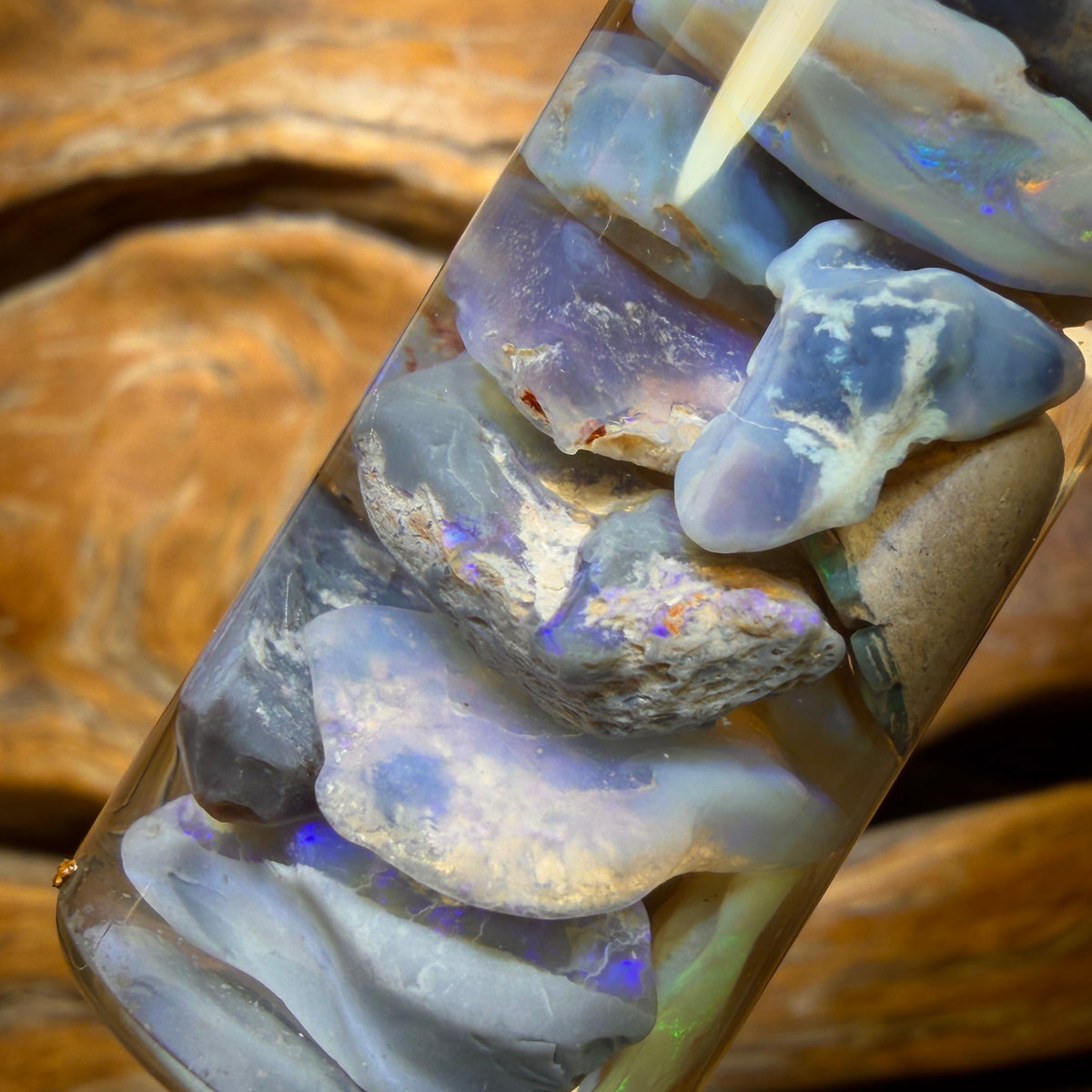 107.9cts - Lightning Ridge Opal Vial