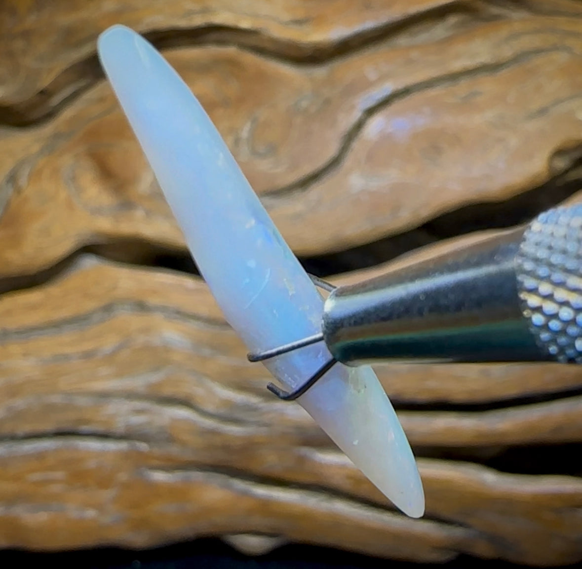 4.75cts - Rare Mintabie Dark Crystal Opal. Decades Old ISAACS CUT - Opal Whisperers