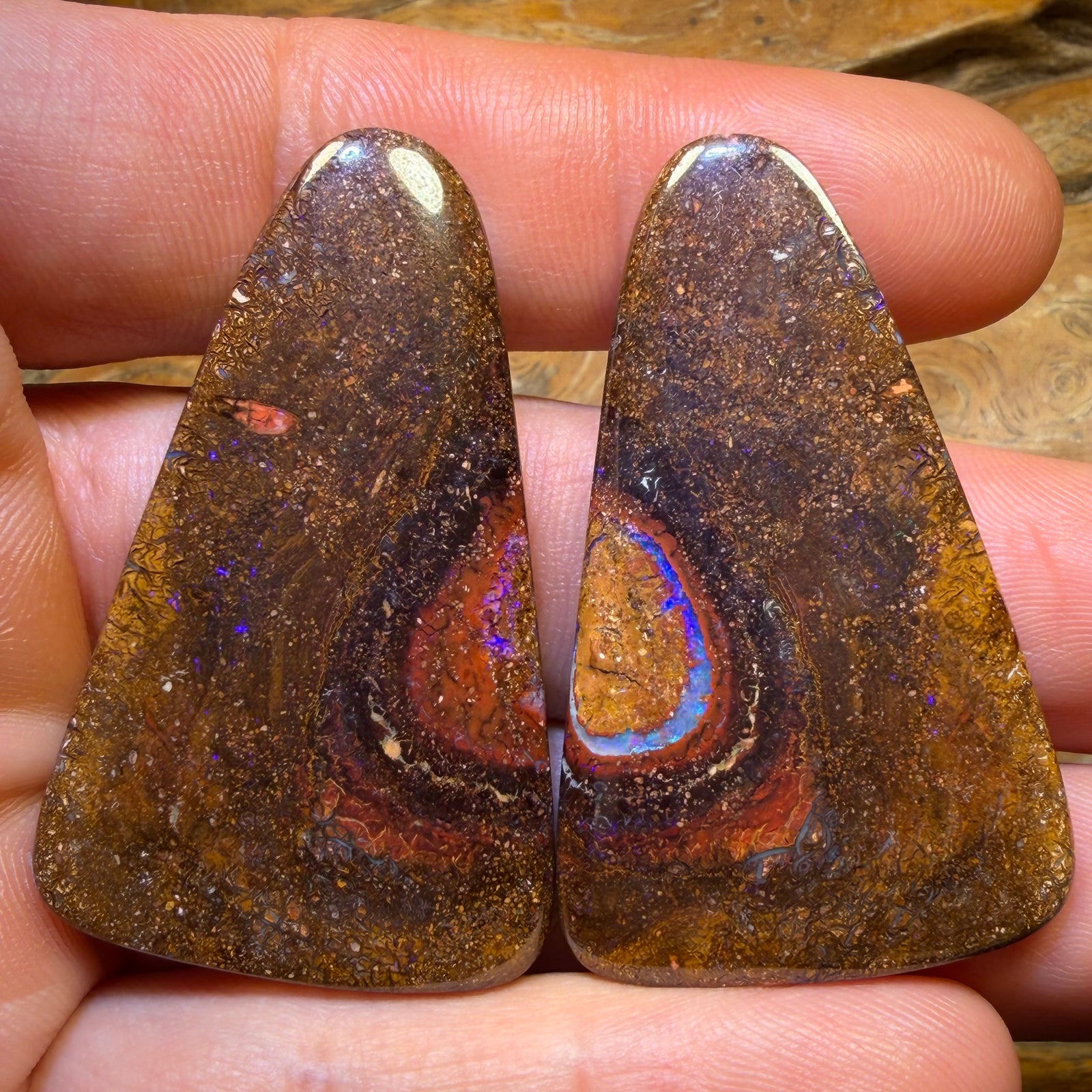 117.4cts - Tribal Queensland Boulder Opal Pair