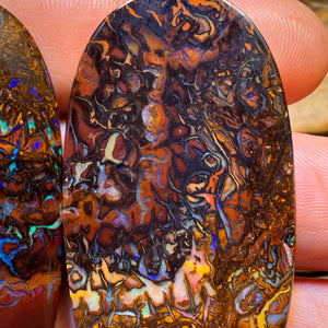 172,6 ct – Stammes-Boulderopal-Set aus Queensland