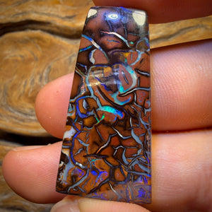 Hey Dad! 122.8cts - BIG TOP PARTNERS Tribal Queensland Boulder Opal Picture Stone Pair