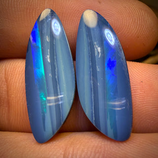 🔨 AUCTION 🔨 12.4cts - Slip Stream Partners Australian Boulder Opal Doublet Pair