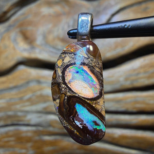 12.5cts - Solid Yowah Nut Opal Pendant