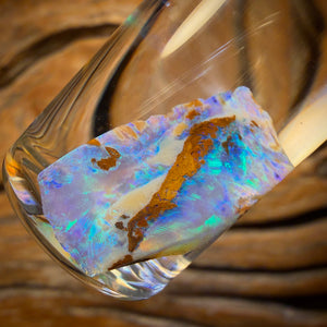 12.5cts - Vial of Rare Yowah Wood Fossil Crystal Opal Rough
