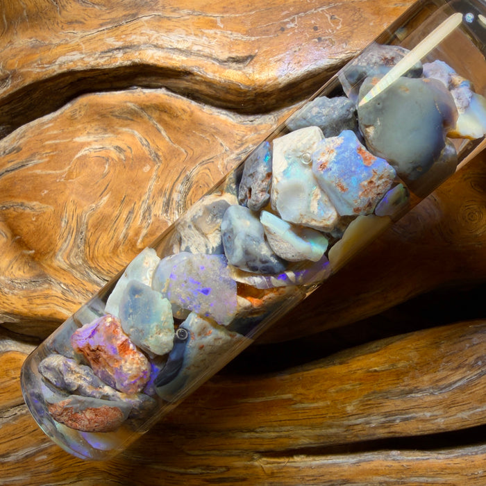 122.2cts - Lightning Ridge Opal Vial