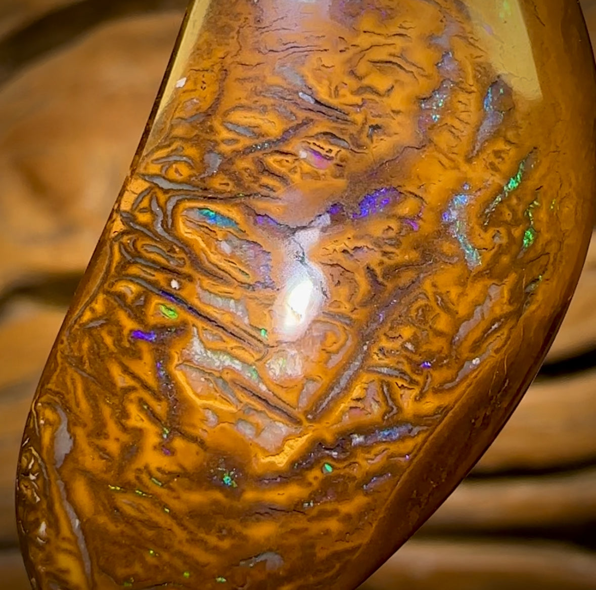 68.8cts - Tan Tribal Queensland Boulder Opal from Yowah