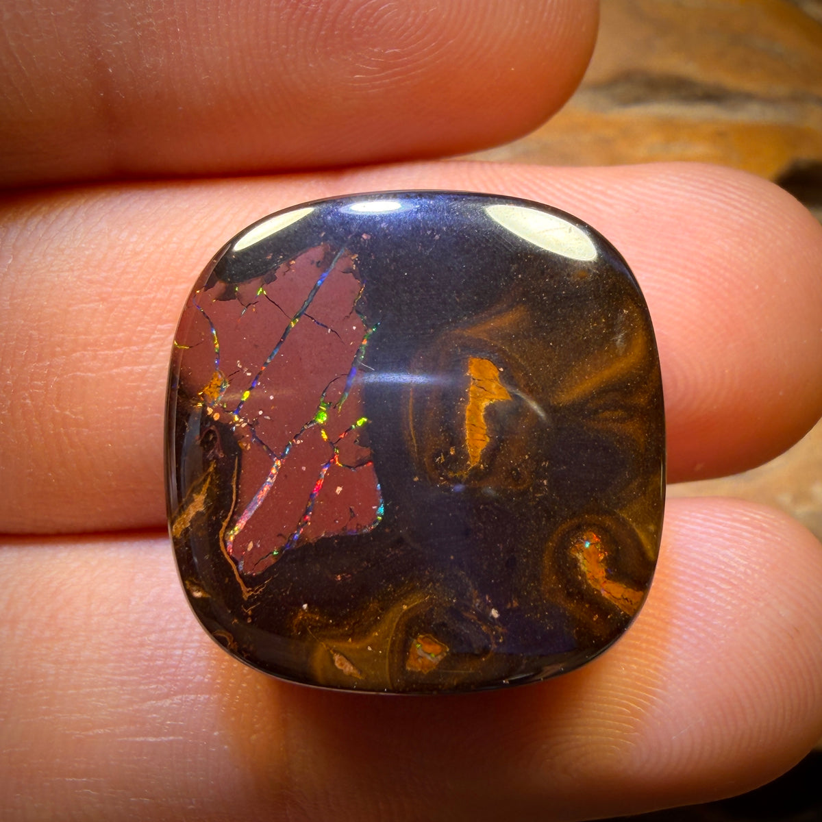 🔨 AUCTION 🔨 44.6cts - Tribal Yowah Nut Opal. Australian Opal Double Sided