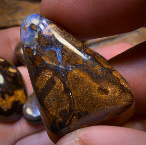 🔒 212.6cts - 5x Australian Boulder Seam Opal’s. Wholesale Dealers Parcel BARGAIN