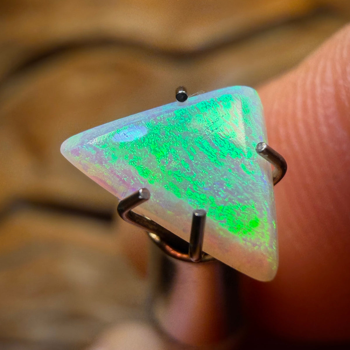 Bargain Card! 0.6cts - South Australian White Opal