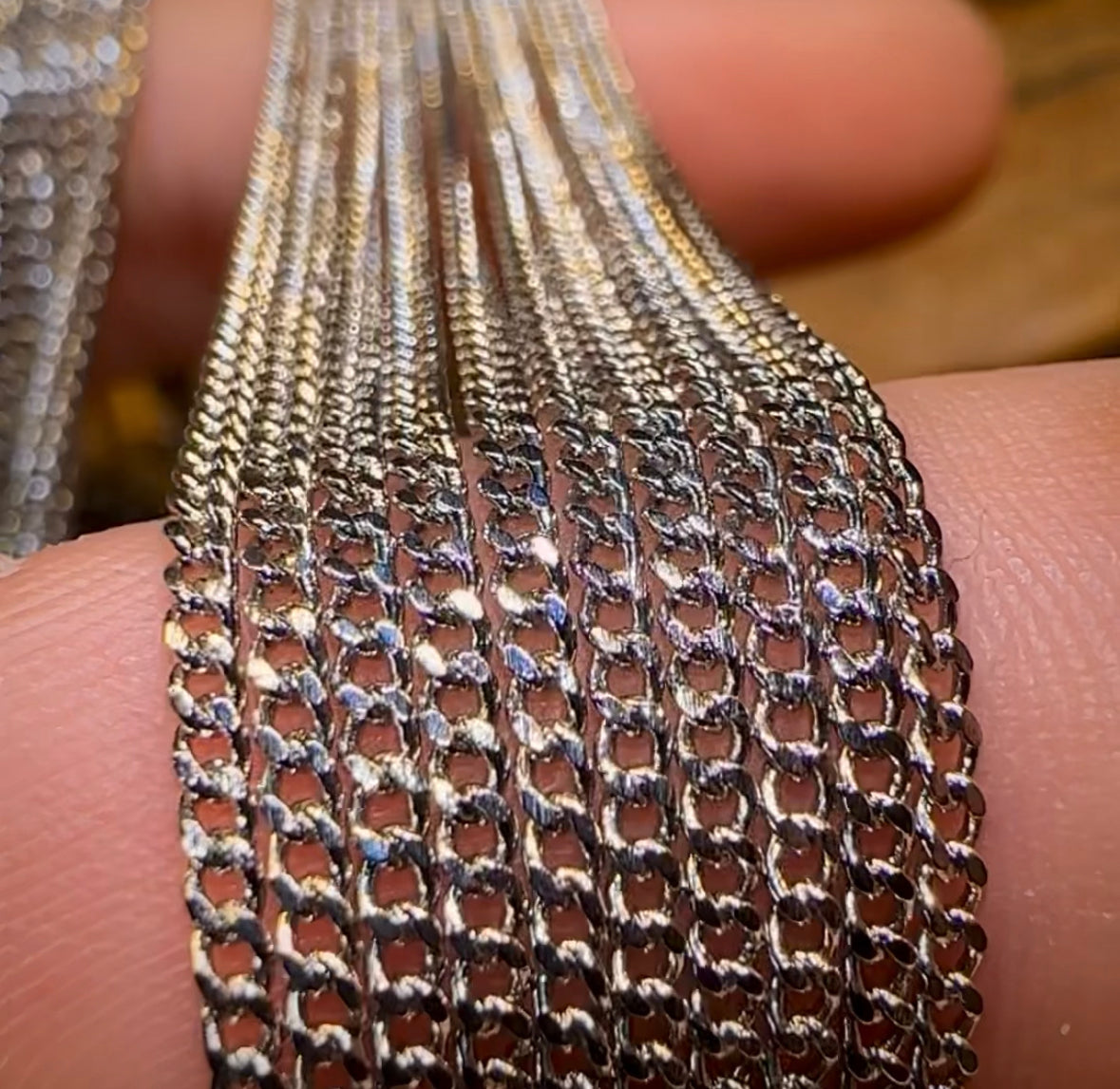 Display Chain w/ Rhodium Plating