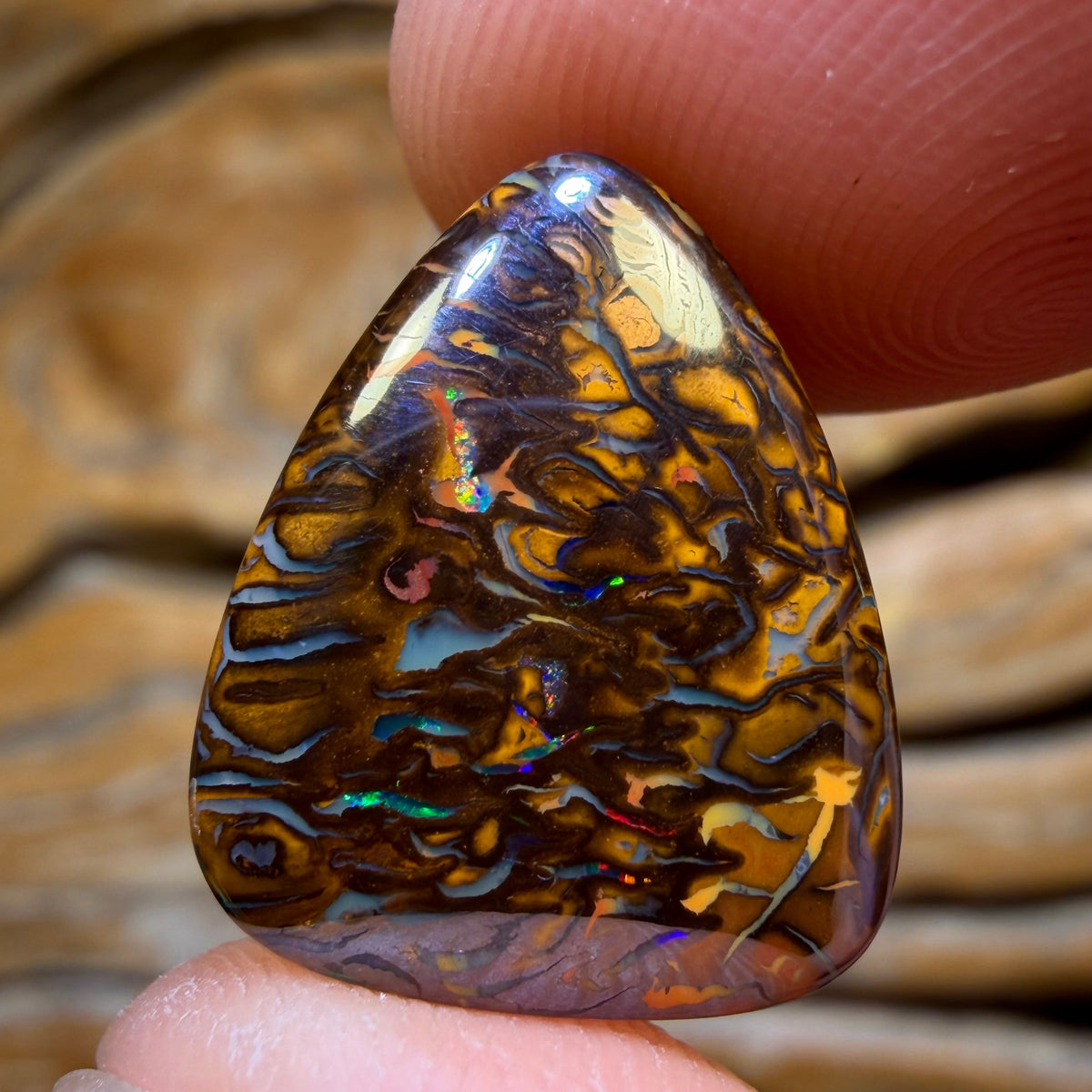13.6cts - Tribal Yowah Nut Opal. Australian Opal