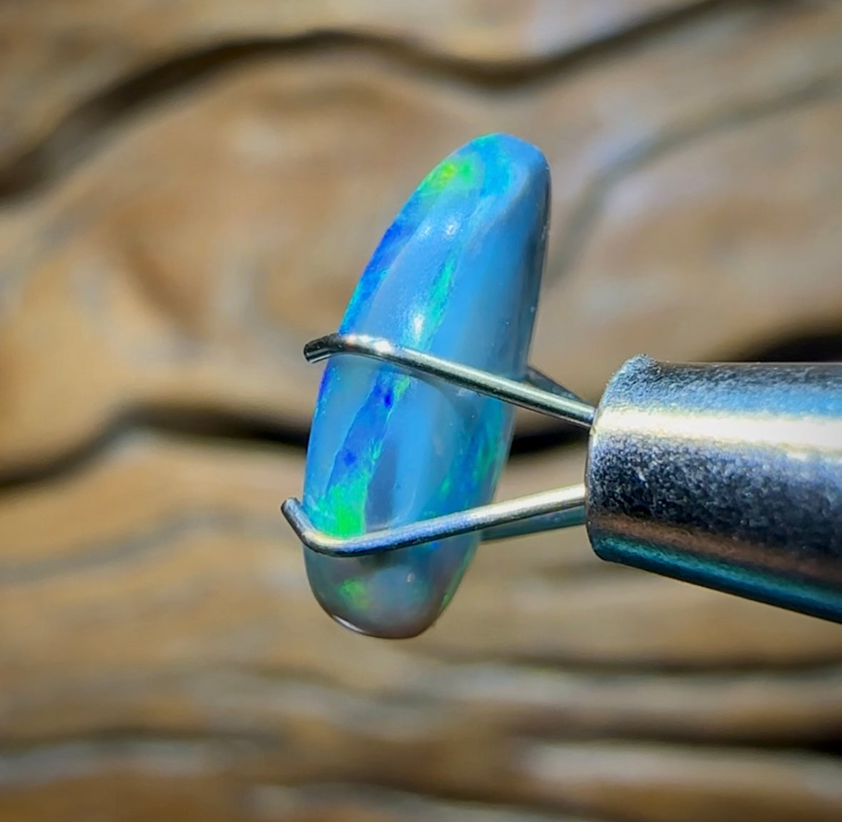 2cts - Lightning Ridge Semi Black Opal - Opal Whisperers