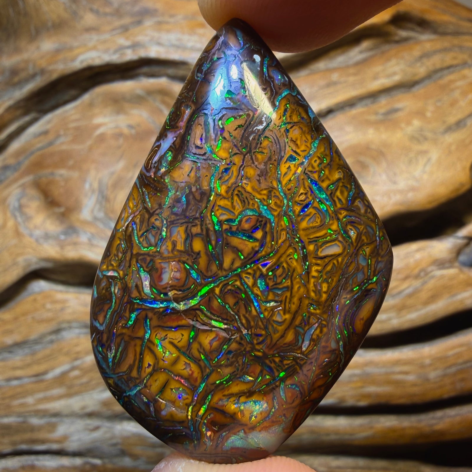 132.3cts - TOP Tribal Queensland Boulder Opal from Yowah