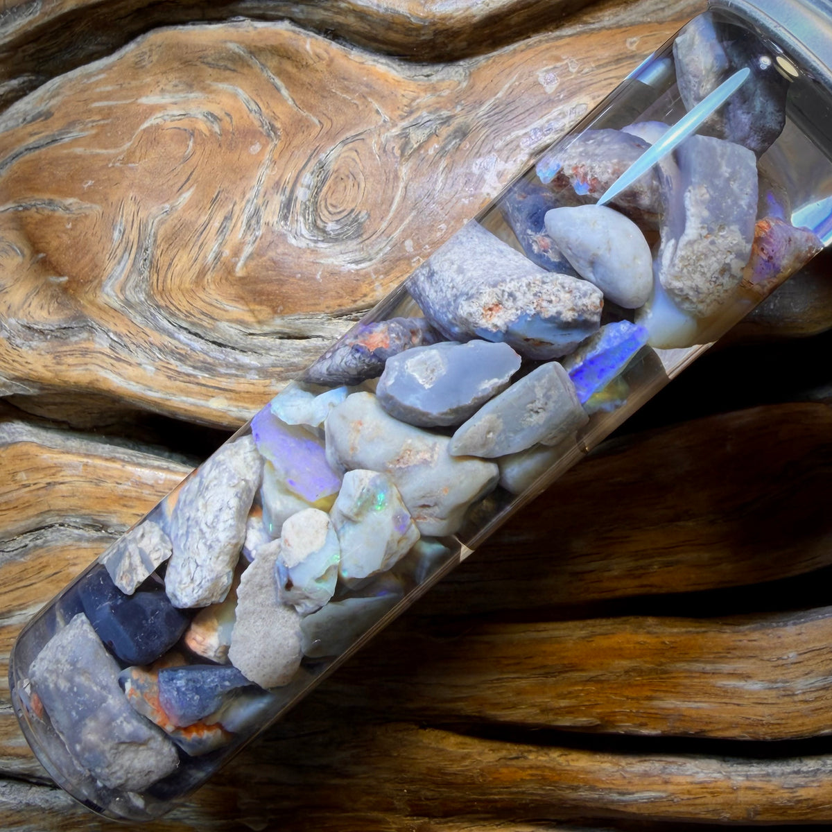 137.3cts - Lightning Ridge Opal Vial