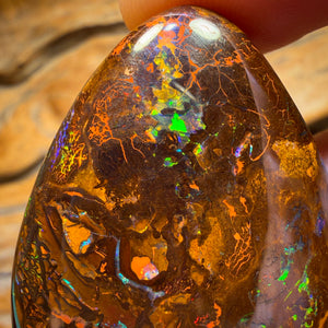 164.4cts - Massive Yowah Nut Tribal Opal. Electric Colours Australian Opal