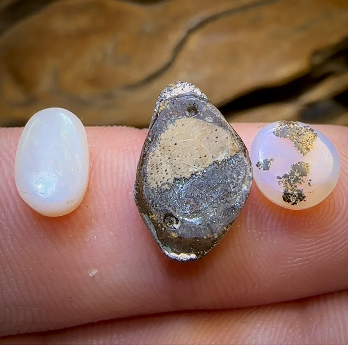 8.55cts - 3x Australian Boulder Seam Opal Wholesale Dealers Parcel