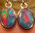 St. Silver plated - Queensland Boulder Opal Doublet Earrings - Opal Whisperers