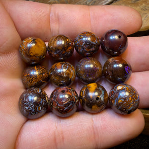 13 x 13mm Drilled Tribal Boulder Opal Beads. BULK LISTING Multiple available