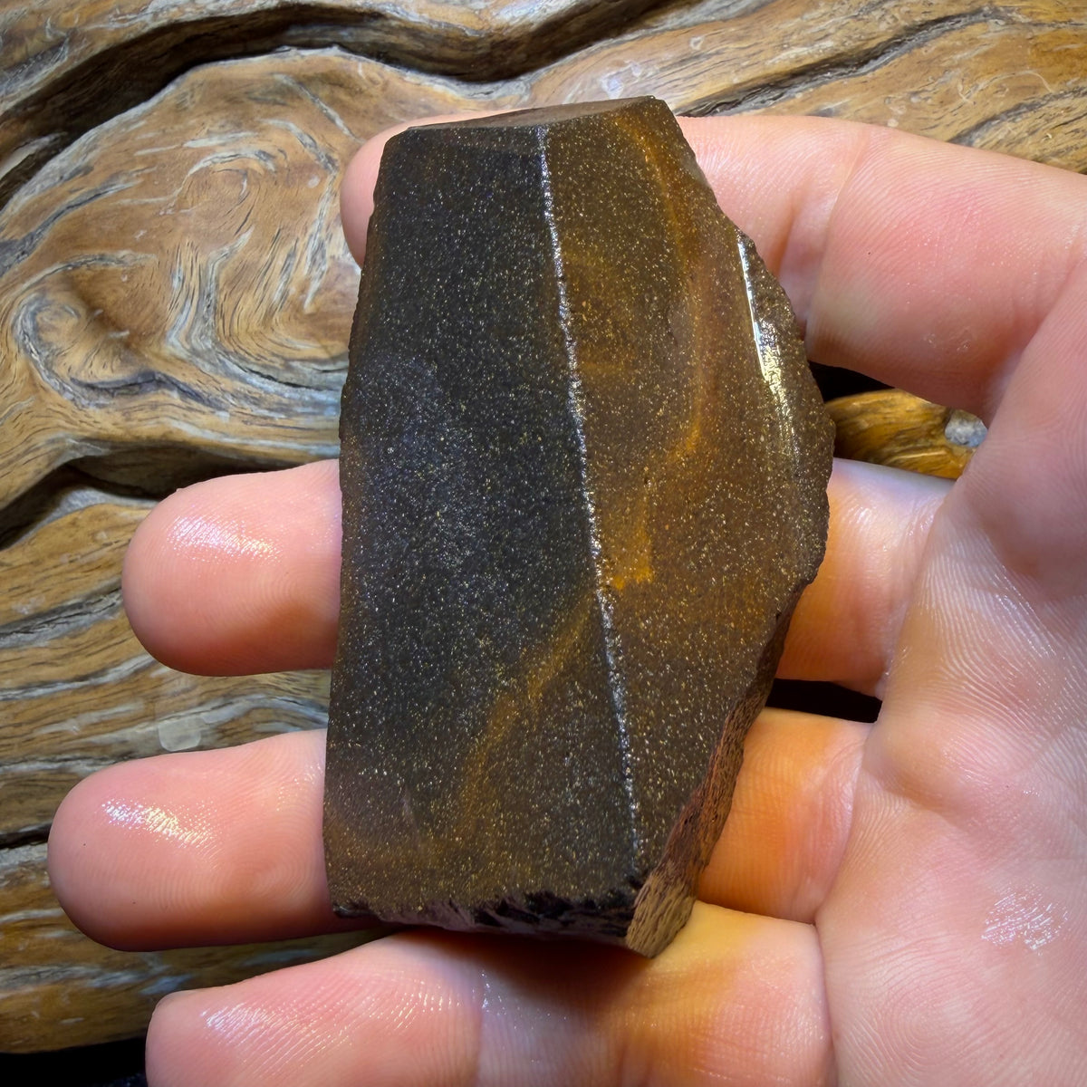 Dad Wonder card! 599cts - Queensland Boulder Seam Opal Rough Piece. Natural Split