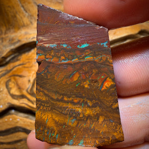 146.6cts - Tribal Yowah Nut Opal Rough Slab