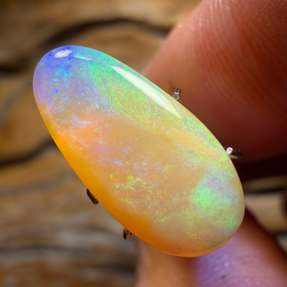 4.5cts - “Pastel Dreams” Solid Australian Boulder Pipe Crystal Opal Unique Colour