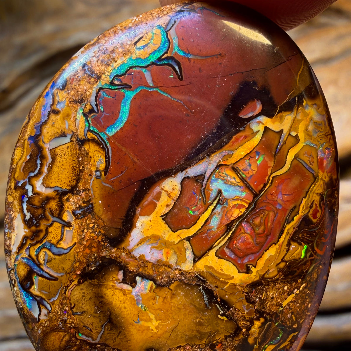 HDW 70.6cts - Awesome Tribal Queensland Boulder Opal from Yowah