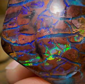 65.2cts - “Tribal Rivers”Australian Boulder Opal. Aquatic Pattern