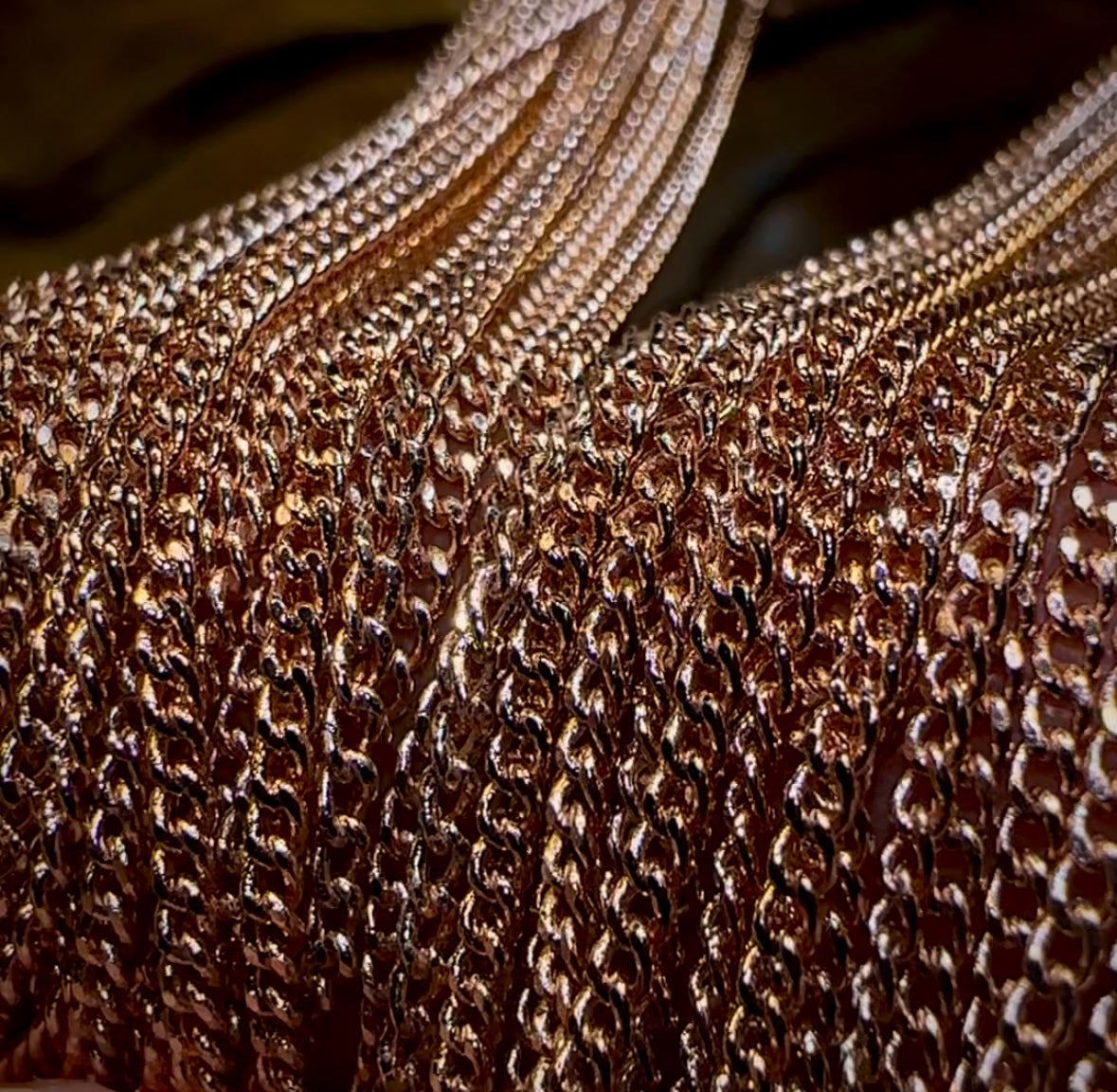 Display Chain w/ Rose Gold Plating