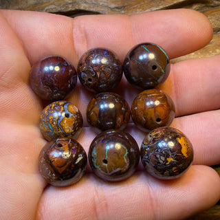 14 x 14mm Drilled Tribal Boulder Opal Beads. BULK LISTING Multiple available