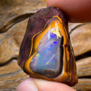 151.1cts - Partial Yowah Nut Crystal Centre Opal Rough Piece