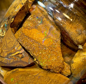 126.4g - Jar of Rough Australian Boulder Opal