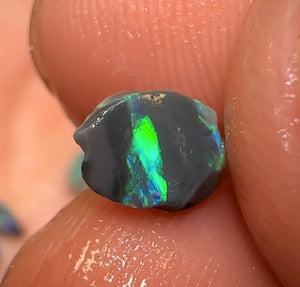 9.6cts - 8x TOP Lightning Ridge Black Opal Chips - Opal Whisperers