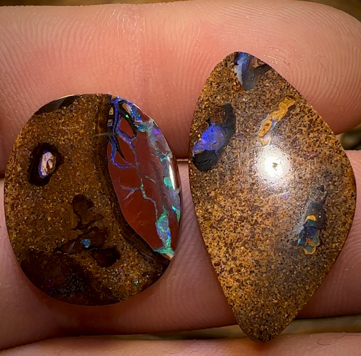 24.5cts - Tribal Queensland Boulder Opal Set