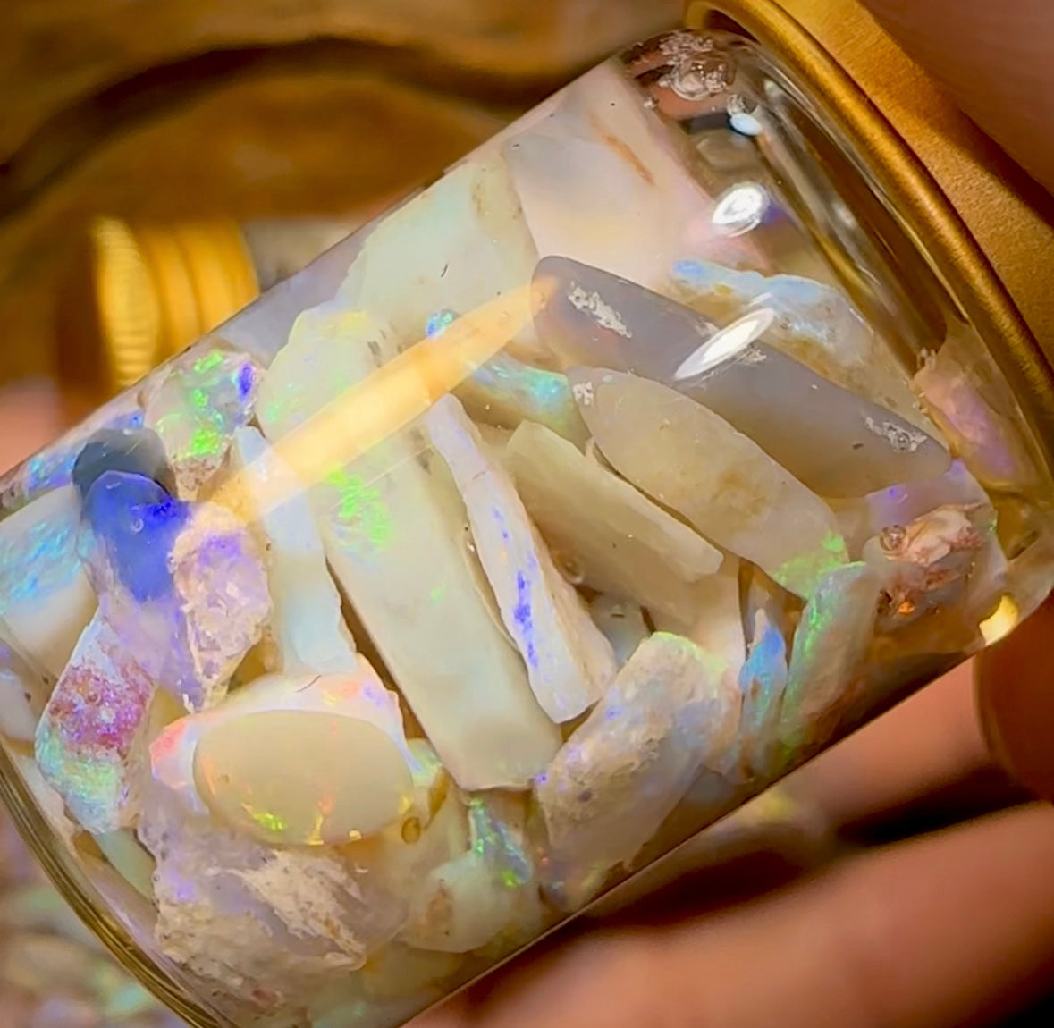 35cts - Lightning Ridge Opal Rough Vials - Opal Whisperers