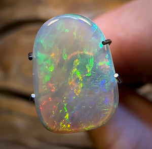1.98cts - Cool Forrest Green / Orange South Australian Crystal Opal