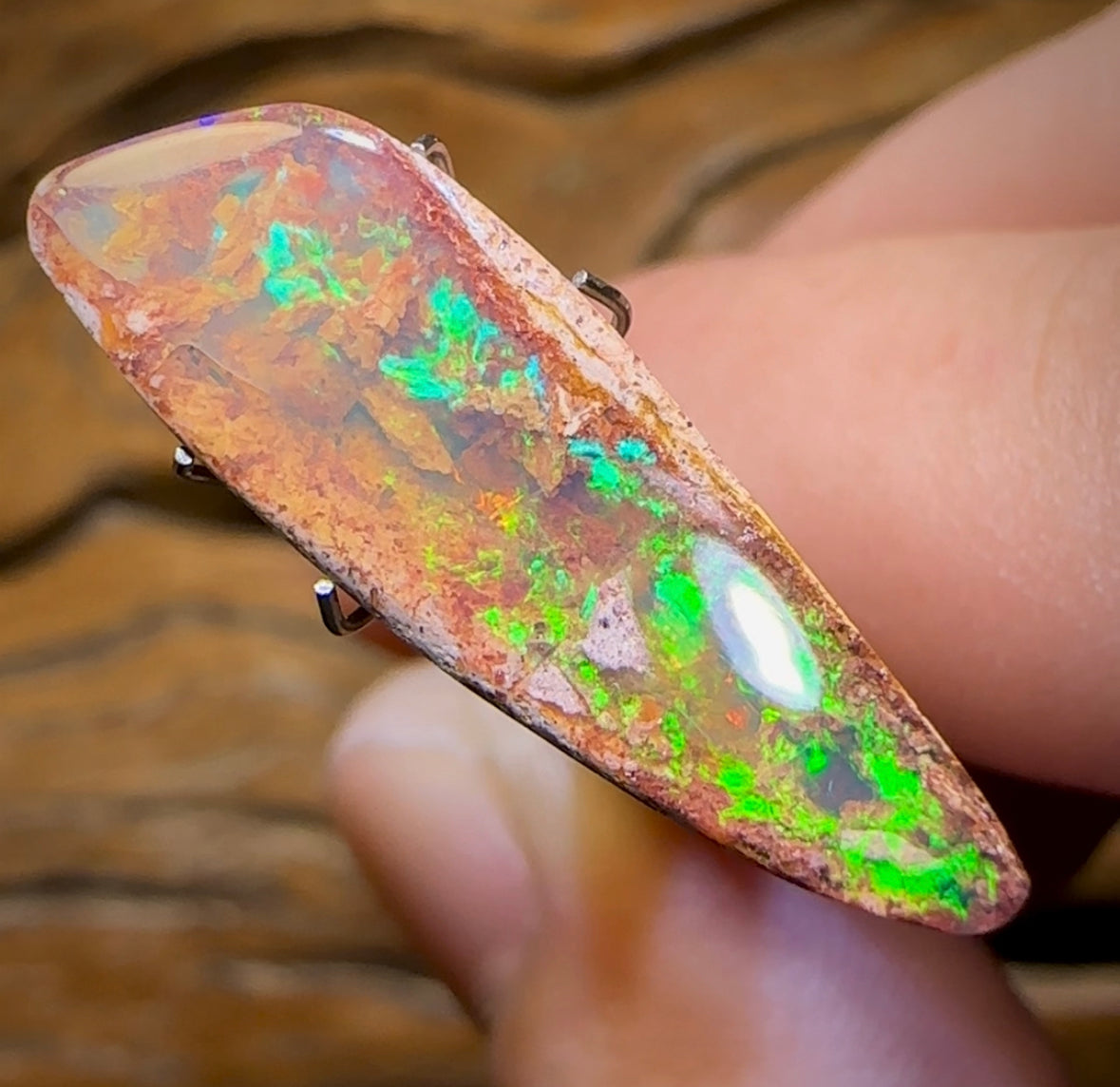 6.6cts - “Pipe Dream” Solid Australian Boulder Pipe Opal