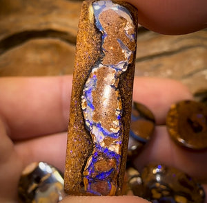 🔒115.6cts - 6x Great Tribal Queensland Boulder Opal Parcel. Yowah Nut Parcel