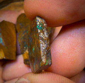 🔒154.7cts - 3x Australian Boulder Opal Rough Parcel